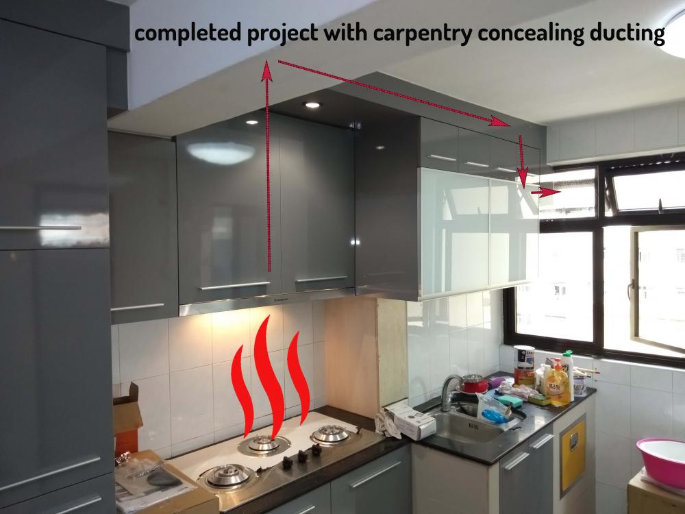 kitchen Hood Ducting ventilation system(HDB Approved T&C applies) - RENOVATION WORKS - RenoTalk 